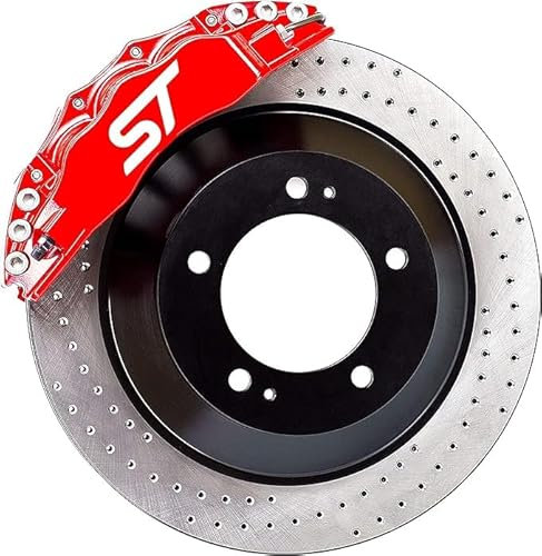 Generic ST Brake Caliper Sticker 4 Pieces Tuning Sticker for Ford Focus Kuga RS 4 Pieces (Black) (weiß)