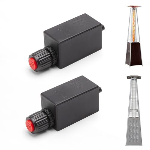 Ersatzteile für Außenheizung, elektronischer Zünder, 2 Packungen, geeignet für die meisten Outdoor-Pyramiden-Terrassenheizer, Feuerstellen, Tisch und Gasgrills