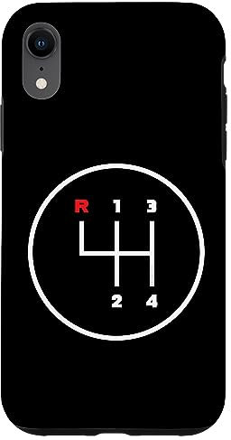 Car Manual Gear Shifter Knob Pattern (4 Speed) Case for iPhone XR