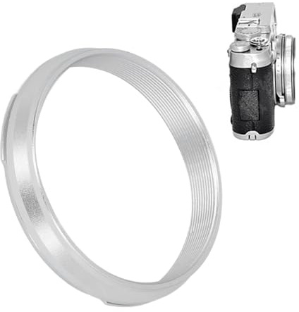 49 Mm Objektivfilter-Adapterring für X100V X100VI X100F X100 X100T X100S X70 Kamera, Passend für 49 Mm UV-CPL-ND-Filter, Ersetzt X100 (Silver)