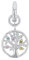 Amor Charm 925 Sterling Silber Damen Charms, mit Zirkonia synth., 2 cm, Pink, Lebensbaum, Kommt in Schmuck Geschenk Box, 2038513