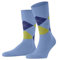 Burlington Herren Socken King M So Baumwolle gemustert 1 Paar, Blau Bleue 6543, 40-46