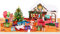 GREETING ART Pop Up Weihnachtskarte, Tierhaus Design, 3D Urlaub Überraschung mit Umschlag, für Freunde und Familie