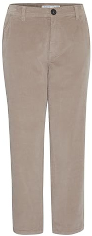 b.young BYDasik Damen Stoffhose Cordhose Hose 3/4-Länge mit Eingrifftaschen Gürtelschlaufen Baumwollmischung Relaxed fit
