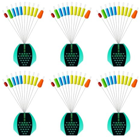 NOPKESV 60 Stück 6 in 1 Gummistopper Angeln Schnurstopper Stopper Rubber Stopper Silikonstopper (oval oder rund)