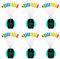 NOPKESV 60 Stück 6 in 1 Gummistopper Angeln Schnurstopper Stopper Rubber Stopper Silikonstopper (oval oder rund)