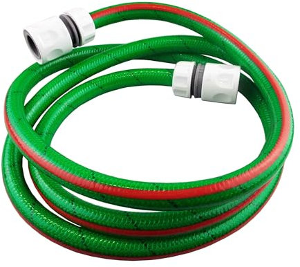 Hose Reel Extension Kit with 1-10m Flexible Pipe and 2 Premium Connectors – Perfect for Garden Irrigation and Watering Systems (6m + 2 Connectors)