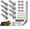Oniissy Anti-Diebstahl-Kennzeichenschrauben-Set, Edelstahl, Diebstahlschutz, Auto-Sicherheitskennzeichenschrauben, Nummernschild-M6-Schraube, Sicherheitsverschlüsse, feste Schraube