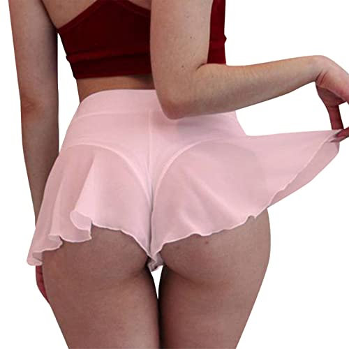 Generico Pantaloncini Donna Shorts Sportivi da Donna, Stivaletto a Maglia, Sport, Yoga, Polo, Danza, Caldi, Pantaloni Salopette Elegante Corti Mare