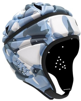 Casque de Rugby Adulte Casque de Protection Rembourré en Mousse pour Hockey Football Patinage à roulettes