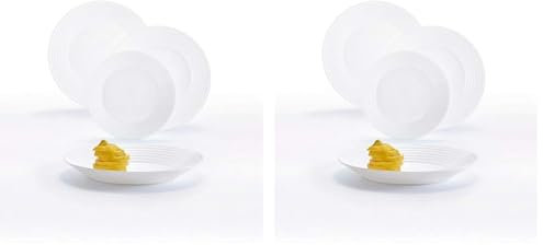 Luminarc Harena Vajilla Opal 18 Piezas - 6 Personas (Paquete de 2)