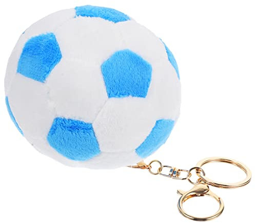 OFFIGAM Plüsch Fußball Schlüsselanhänger Sport Ball Anhänger Taschen Deko Hängend Langlebig Wiederverwendbar Geschenkidee Für Fußballfans Weihnachtliches Accessoire