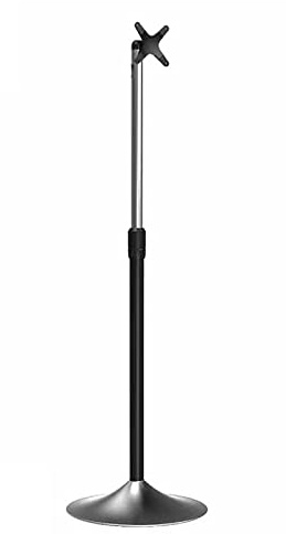 FBSHAD Floor TV Stand with 180 Degree Swivel and Height Adjustment for 15 27 Inch TVs