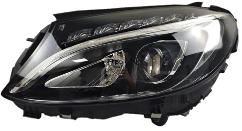 LED-Scheinwerfer-Montage kompatibel für Mercedes für Benz C-Klasse W205 (2015-2018) C200 C260 C300, linke Seite Fahrerseite, originales One-Linsen-Design