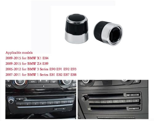 Zilimontt 7,5 mm Lautstärkeregler Drehknopf für X1 E84 2009–2015 Z4 E89 2009–2015 3er Serie E90 E91 E92 E93 2005–2012 1er Serie E81 E82 E87 E88 2005 07-20 11 Stück