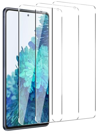 【3 Stück】 Schutzfolie für Samsung Galaxy S20 FE, Displayschutzfolie, Panzerglas, Gehärtete Glas | 9H Härte, HD-Klarheit, kristallklar, Ohne Staub und Blasen, Ultrabeständig, Einfache Installation.
