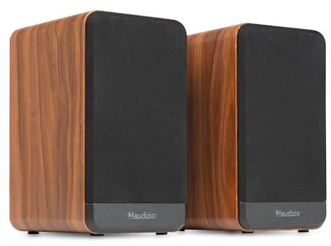 Audizio BS10 Aktivlautsprecher Boxen Paar - 80 Watt Bluetooth HiFi Lautsprecher Set mit HDMI ARC, Optical & RCA - Regal Lautsprecher, Studio Boxen für PC, TV & HiFi - Holz