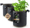 DIYer lohag® Premium Vliesstoff-Pflanzsack - 12 Liter, 3er Pack | Für Kräuter, Blumen, Gemüse & Zimmerpflanzen | Robuste, Wiederverwendbare Pflanzbeutel - Die Gesunde Alternative zum Blumentopf