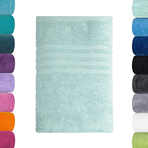Lavea Duschtuch, Eisgrün, 70 x 140 cm Premium Frotteeserie Bali | GOTS Zertifiziert, 100% Bio Baumwolle