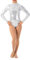 IWEMEK Damen Ballettanzug Glänzende Langarm Body Wetlook Danz Ballett Trikot Gymnastikanzug Turnanzug Metallic Einteiler Lack Leder Bodysuit Overall Leotard Top Kostüme Silber XS