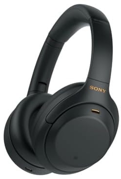 Sony WH-1000XM4 Noise Cancelling Wireless Headphones - 30 hours battery life - Over Ear style - Optimised for Alexa and the Google Assistant - with built-in mic for phone calls - Black