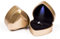 Rolin Roly Ringschachtel Samt Ring Box Mit LED-Licht Herzform Ringbox Led Ehering Fall Jewelry Ring Box für Proposal Engagement Hochzeitsgeschenk (gold)