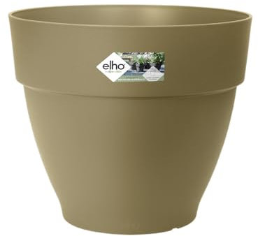 elho Vibia Campana Round 30 - Plant Pot for Outdoor - 100% Recycled Plastic - Ø 29.8 x H 25.8 cm - Green/Sage Green