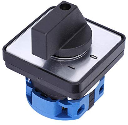 LANTRO JS Selettore 2 posizioni ON/OFF, Commutatore selettore a camma rotante, LW26D-20/C02.1 660V 20A 2 posizioni 4 terminali Selettore di controllo, Interruttore selettore universale rotativo