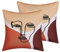 Dekokissen 2e Set Gesichtsmotiv Polyester bunt 45 x 45 cm quadratisch Rudbekia