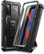 Dexnor Kompatibel mit Hülle Samsung Galaxy S20 5G, eingebauter Displayschutz und Ständer, robust, Militärqualität, stoßfest, Schutzhülle Kompatibel mit Samsung Galaxy S20 5G, Schwarz