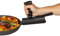 Pan Buddy™- Vertical Attachment for Pan Handle- Adds Leverage and Support- Makes Lifting Heavy Cookware Easier! (Black)