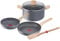Tefal Lot de 5 pièces, Faitout 24 cm + poêles 20/24 cm + spatule, Induction, Revêtement antiadhésif, Thermo-Signal, Cuisson saine, Fabriqué en France, Natural Force G2669282