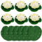 Artibetter 12 Künstliche Schwimmende Lotusblumen mit Seerosenblatt- Ornamenten Realistische Wasserschwimmende Schaum- Lotusblumen für Terrasse Teich Pool Hausgarten Veranstaltungsdekoration