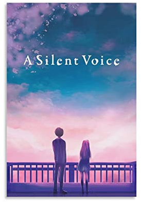 Anime Manga A Silent Voice Poster für Schlafzimmer, Ästhetik, Bilddruck, Leinwandbild, 20 x 30 cm, ungerahmt