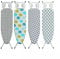 Lightweight Folding Ironing Board Iron Board Iron Rest Sturdy 4 Leg With Strong Frame And 100% Cotton Cover Ironing Boards Free Standing Compact Easy Carry Camper Van Caravan (Large (105 x 33cm))