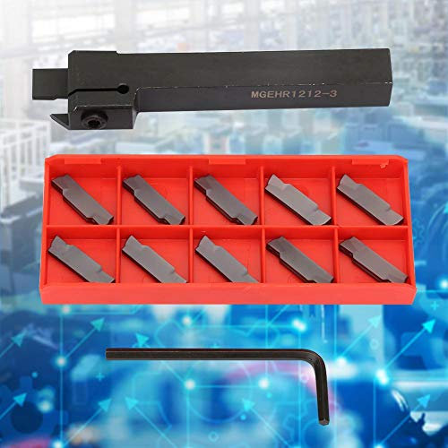 Abstetahl,Drehbank Zubehör Metall,Abstechmeißel Drehbank 12Mm,Mgehr1212-3,Trennwerkzeur,6162C Abstechwerkzeug,Drehbank-Abstichwerkzeug,16-Mm-Abstichwerkzeug,Abstechwerkzeug-Bits,Abstichwerkzeug,Abstec