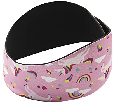 Kids Swimming Headband, Waterproof Swim Ear Band Cartoon Unicorn Ear Protection Elastic Ears Band Adjustable Hair Guard Ears Guard for Kids Swimming Y7YYHED (Pink)