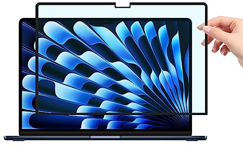 FILMEXT Pellicola protettiva per schermo Mac Air da 15, antiriflesso, anti-luce blu, compatibile con MacBook Air M4 M3 M2 15,3 A2941 A3114, BubbleFree EyeCare