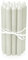 LUMELY Bougies Ivoire, paquet de 12, hauteur 18cm, Ø 2,2cm, durée de combustion env. 8 heures, Bougies chandelles (18 cm, Ivoire)