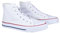 Zapatilla De Lona Blancas con Cordón para Hombres. Zapatillas Canvas de Lona Adulto Hombre | Zapatillas caña Alta Hombre (40)