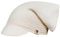 Kopftuch Mütze Schirmmütze Mädchen Sommer Baumwolle Musselin, Bekleidungsgröße: 50-52, Farbe: Creme