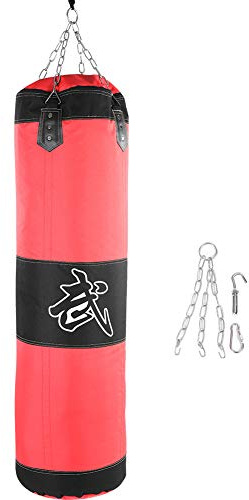 Boxing Punching Bag, Heavy Empty Training Hook Kick Sandbag Fight Karate Punch Sand Bag for Men Women Muay Thai MMA Taekwondo