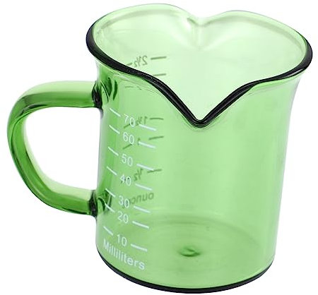 COLLBATH Tazza Misuratrice Per Caffè e Latte Bicchiere Graduato Per Ufficio e Cucina Design Elegante e Funzionale Perfetta Per Dressing e Contenuti Caldi