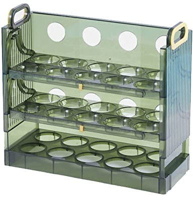 Bandeja giratoria para frigorífico, recipiente de almacenamiento de gran capacidad