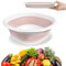 SiHuiTu Square Collapsible Basin Camping Bowls Collapsible Washing Up Bowl Space Saving Portable Kitchen Washing Basin for Camping Caravans Outdoor（5L Pink）