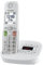 Panasonic KX-TGU430EXW digitales schnurloses Telefon mit Anrufbeantworter, Basisstation & 1 Mobilteil, LCD-Display, Favoriten-Taste, Taschenlampe, extra laut, hörgerätekompatibel, Weiss & Silber