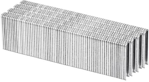 sourcing map 18 Gauge Narrow Crown Staples 1/4x1, 900Pcs Galvanized Steel for Pneumatic, Electric Stapler, White
