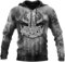 TAYGUM Wikinger-Hoodie 3D-Druck Nordische Mythologie Odin Krähe/Der Hammer Von Thor Hoodie Frühling Herbst Pullover Für Herren Und Damen Party Cosplay Kostüm(Der Hammer von Thor Hoodie,M)