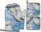 BBEXJIGY Rocks Over a Rippled Print - Set di 4 presine e presine con superficie in silicone antiscivolo per la cucina