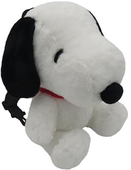 CYPBRANDS Unisex Kinder Snoopy Mochila Peluche Rucksack, weiß